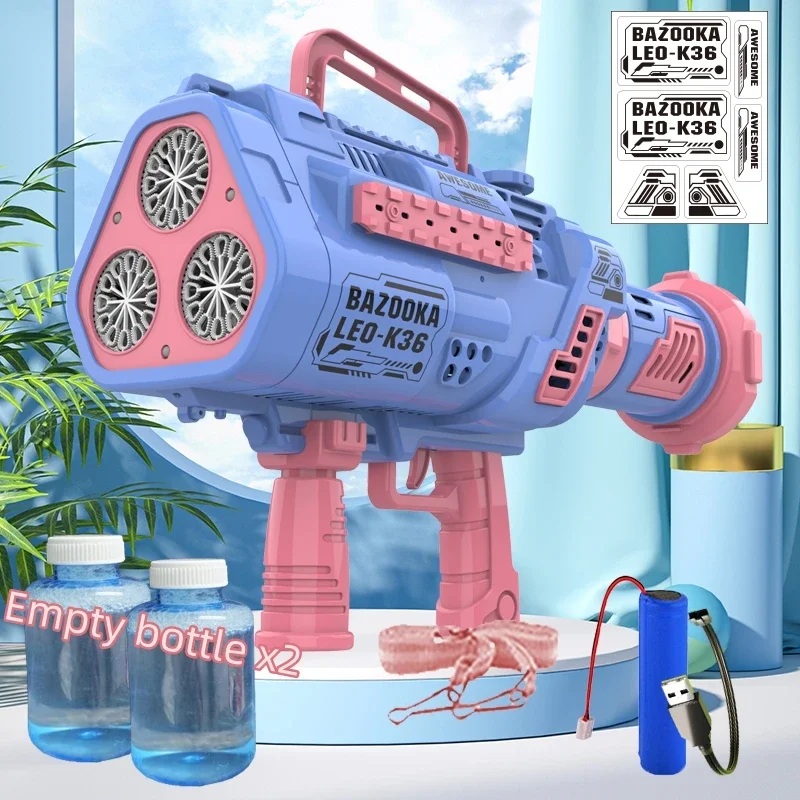 Bubble Gum Machine - Automatic Lighting Rocket Bubble Guns Big