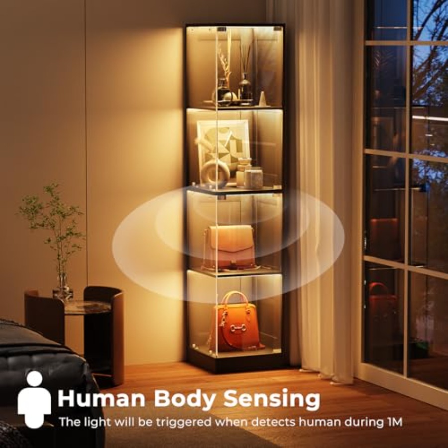 Corner display cabinet with gl - đánh giá và giá Glass Cabinet Display