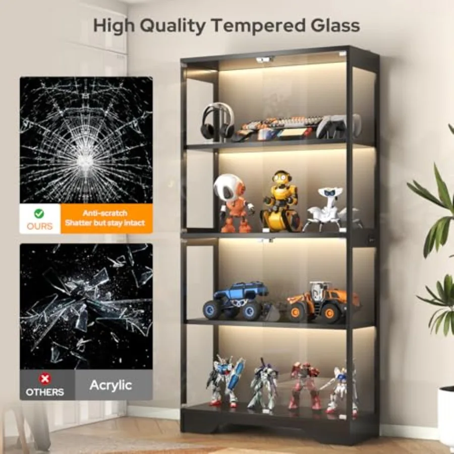 Display Cabinet with Glass Doo - đánh giá và giá Glass Cabinet Display
