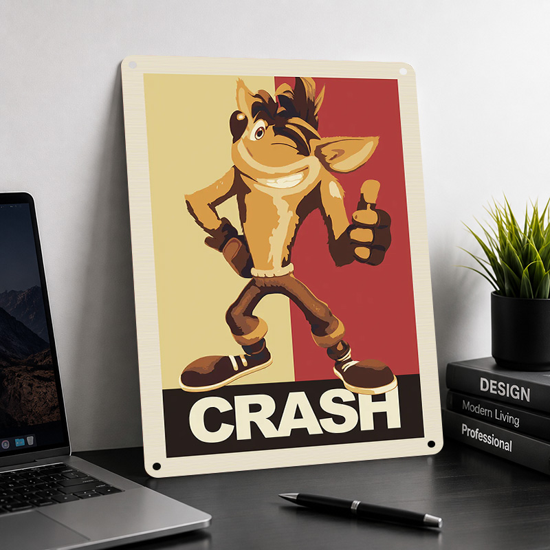 Crash Bandicoot Textured Poste - đánh giá và giá Arcade Quest