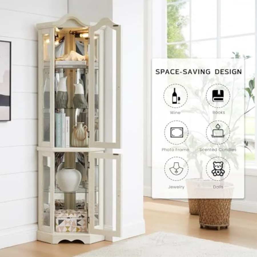 Corner curio cabinet for bar a - đánh giá và giá Glass Cabinet Display