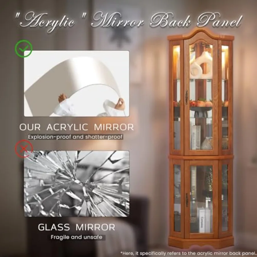 Corner curio cabinet for bar a - đánh giá và giá Glass Cabinet Display