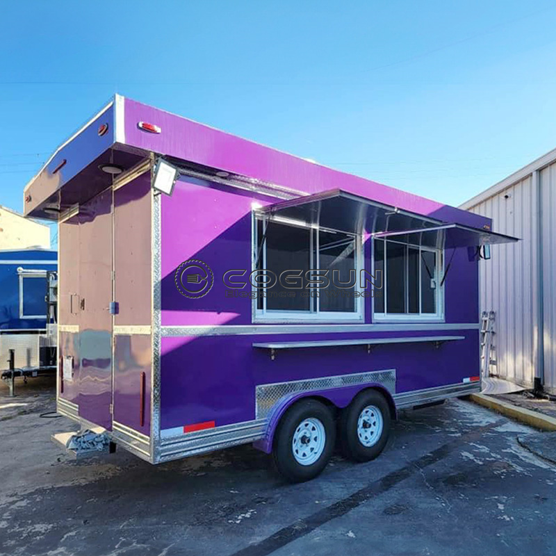 COGSUN Mobile Fast Food Track  - đánh giá và giá Hot Dog Vending Cart