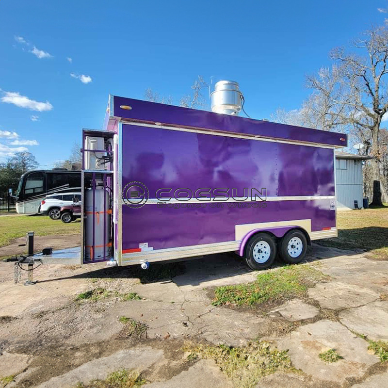 COGSUN Mobile Fast Food Track  - đánh giá và giá Hot Dog Vending Cart