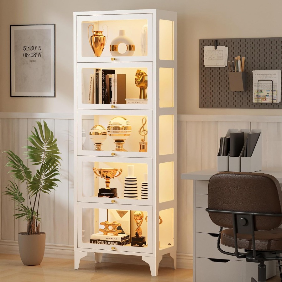 Glass Display Cabinet with LED - đánh giá và giá Glass Cabinet Display