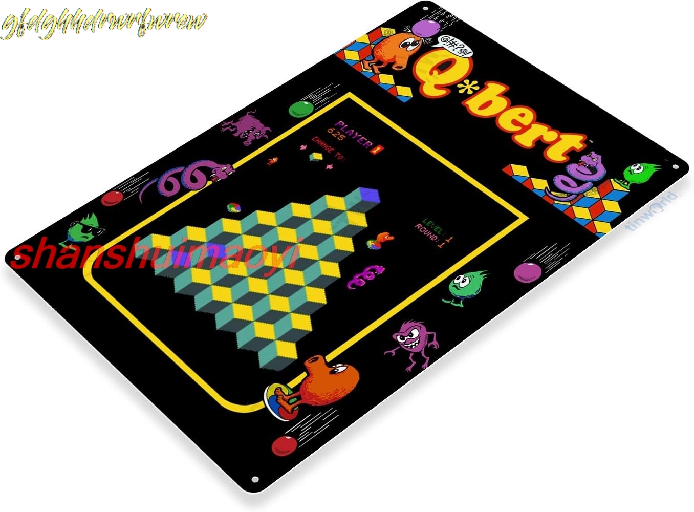 8 X 12 Inch Metal Sign -Q-Bert - đánh giá và giá Arcade X
