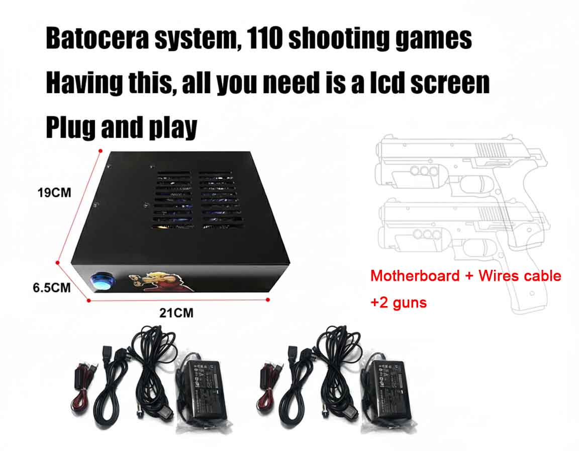 Batocera Game System With Dual - đánh giá và giá Gun Shooting Arcade