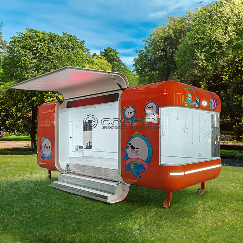 Street Mobile Food Trailer Piz - đánh giá và giá Hot Dog Vending Cart