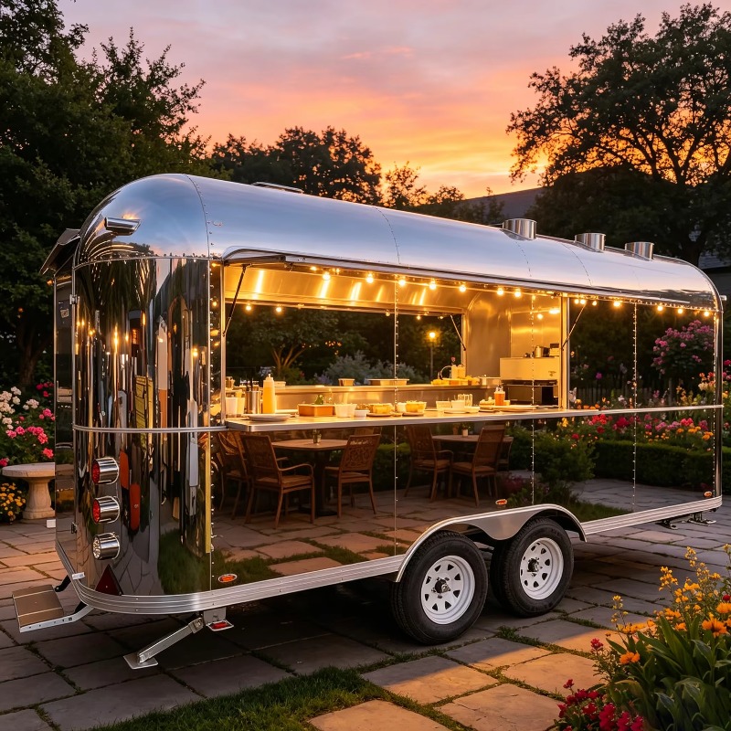Fully Equipped Mobile Food Tru - đánh giá và giá Hot Dog Vending Cart