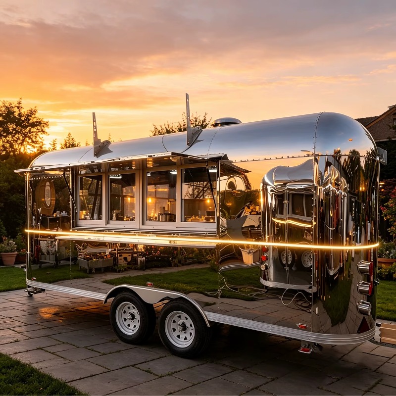 Fully Equipped Mobile Food Tru - đánh giá và giá Hot Dog Vending Cart
