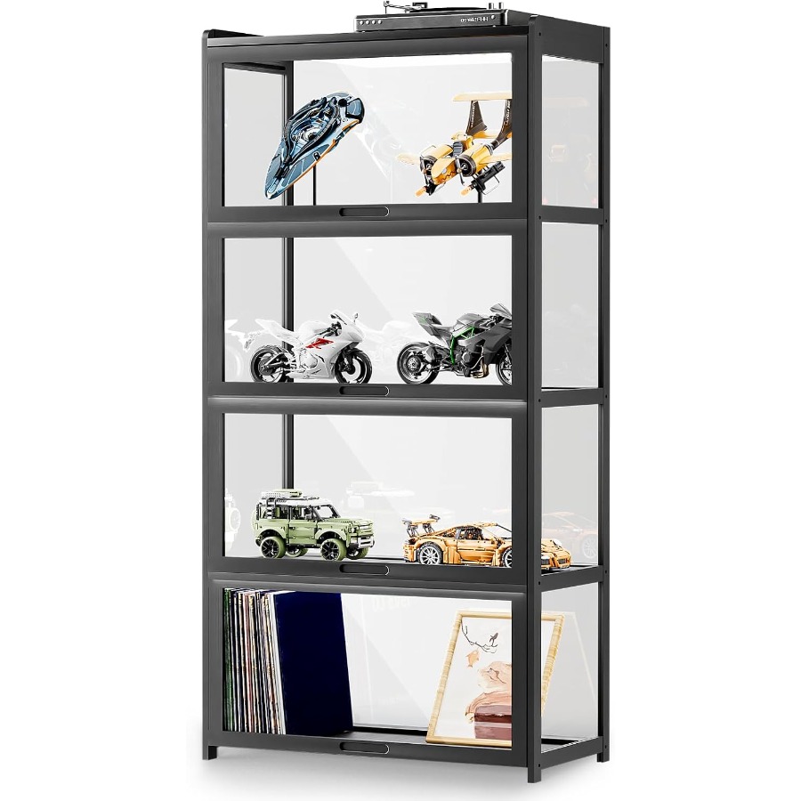 Curio Display Cabinet with Acr - đánh giá và giá Glass Cabinet Display